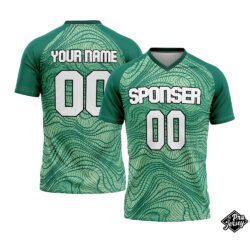 Custom Soccer V Neck Green