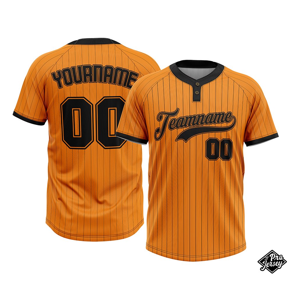 01 Custom Softball Orange & Black - Image 1