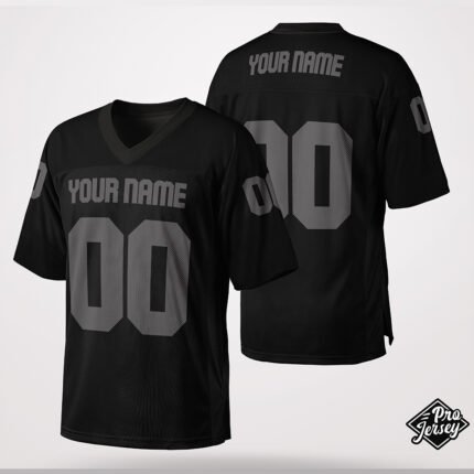 Custom Black Football Jersey