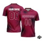 Custom Soccer V Neck Blue & Mehroon