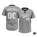 Custom Softball Grey & White