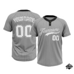Custom Softball Grey & White