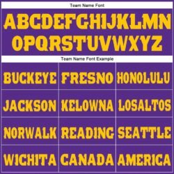 Custom Purple Gold Fleece Jogger Sweatpants - Image 2