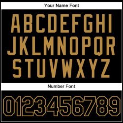 Custom Black Black-Old Gold Authentic Throwback Basketball Jersey - Image 6