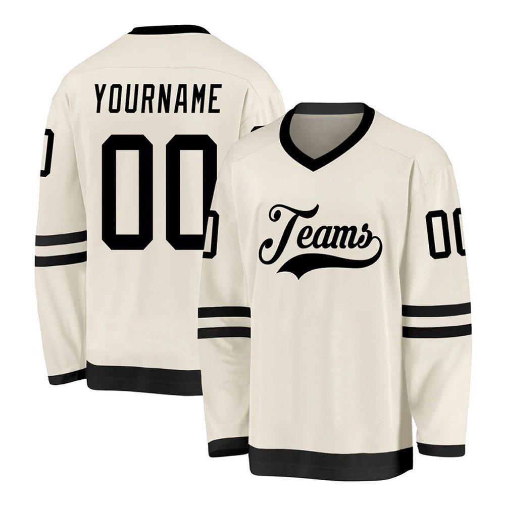 05-6.jpg Custom Cream Black Hockey Jersey - Image 1