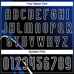 Custom Black Thunder Blue-White Lines And Dots Sublimation Volleyball Uniform Jersey - Image 6