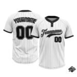 Custom Softball White & Black