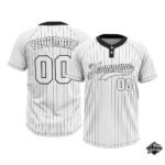 Custom Softball White & Black