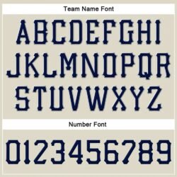 Custom Cream Navy-Gray Stitched Adjustable Snapback Hat - Image 4