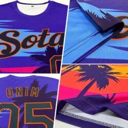 Custom 3D Pattern Design Hawaii Palm Trees Performance T-Shirt - Image 3