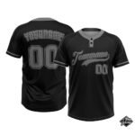 Custom Softball Black & Grey