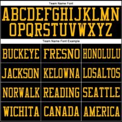 Custom Black Black-Gold Mesh Authentic Football Jersey - Image 4