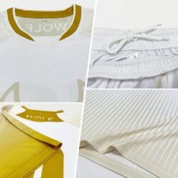 Custom Pink White Geometric Shape Sublimation Volleyball Uniform Jersey - Image 4