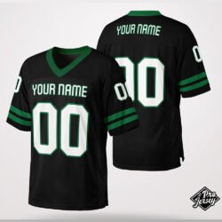 Custom Green & Black Football Jersey