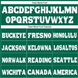 Custom Kelly Green White Fleece Jogger Sweatpants - Image 2