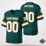 Custom Green & Orange Football Jersey