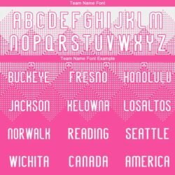 Custom Pink White Geometric Shape Sublimation Volleyball Uniform Jersey - Image 5