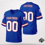Custom Blue & Maroon Football Jersey