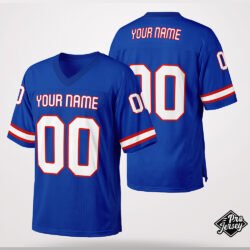 Custom Blue & Maroon Football Jersey