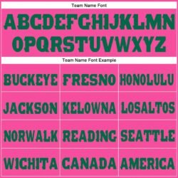 Custom Pink Kelly Green Fleece Jogger Sweatpants - Image 2