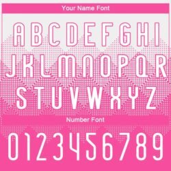 Custom Pink White Geometric Shape Sublimation Volleyball Uniform Jersey - Image 6