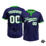 Custom Softball Blue & Green