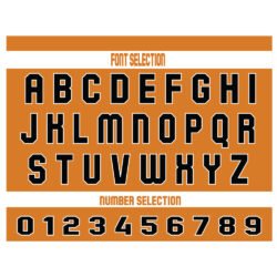 Custom Softball Orange & Black - Image 2