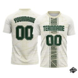 Custom Soccer Raglan Gold & White