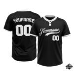 Custom Softball Black & White