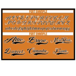 Custom Softball Orange & Black - Image 3