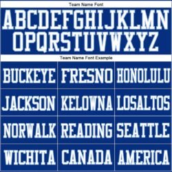 Custom Royal White-Light Blue Mesh Authentic Football Jersey - Image 4