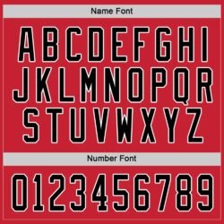 Custom Red Black-White Hockey Jersey - Image 4