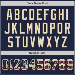 Custom Navy Vintage USA Flag-City Cream Two-Button Unisex Softball Jersey - Image 3