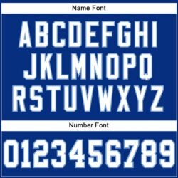 Custom Royal White-Light Blue Mesh Authentic Football Jersey - Image 3