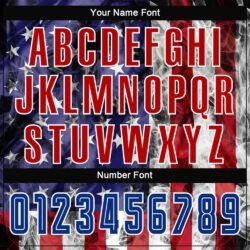 Custom White Royal-Red American Flag Fashion Sublimation Soccer Uniform Jersey - Image 6