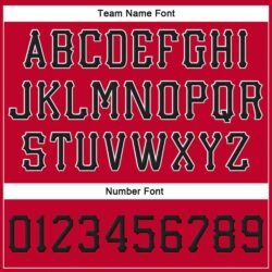 Custom Red Black-White Stitched Adjustable Snapback Hat - Image 4