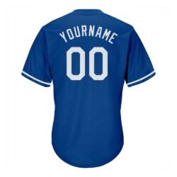 Custom Royal White-Red Authentic Throwback Rib-Knit Baseball Jersey Shirt - Image 4