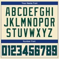 Custom Cream Hunter Green-Royal Authentic Throwback Basketball Jersey - Image 4