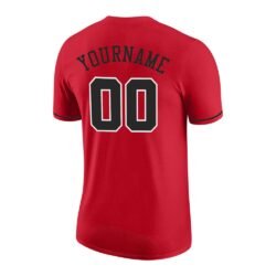 Custom Red Black-White Performance T-Shirt - Image 4
