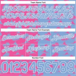 Custom Pink Light Blue-White 3D Pattern Design Palm Trees Authentic Basketball Shorts - Image 3