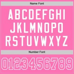 Custom Pink Pink-White Mesh Authentic Football Jersey - Image 3