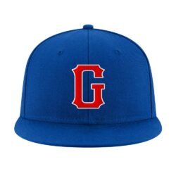 Custom Royal Red-White Stitched Adjustable Snapback Hat - Image 2