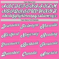 Custom Pink White-Light Blue Round Neck Rib-Knit Basketball Jersey - Image 4