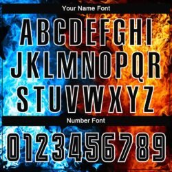 Custom Figure Black-White Flame Sublimation Soccer Uniform Jersey - Image 6