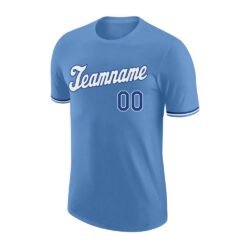 Custom Light Blue White-Royal Performance T-Shirt - Image 3
