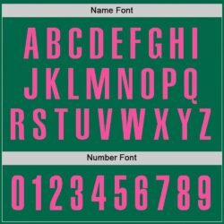 Custom Kelly Green Pink Performance Golf Polo Shirt - Image 5