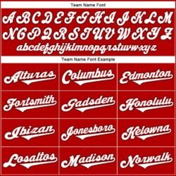 Custom Red White-Black Authentic Throwback Rib-Knit Baseball Jersey Shirt - Image 7