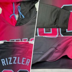 Custom Stitched Graffiti Pattern Neon Green-White 3D Sports Pullover Sweatshirt Hoodie - Image 3