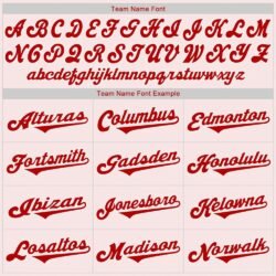 Custom White Red Pinstripe Red-White Authentic Throwback Rib-Knit Baseball Jersey Shirt - Image 6