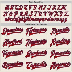 Custom Cream Red-Navy Bomber Full-Snap Varsity Letterman Jacket - Image 7